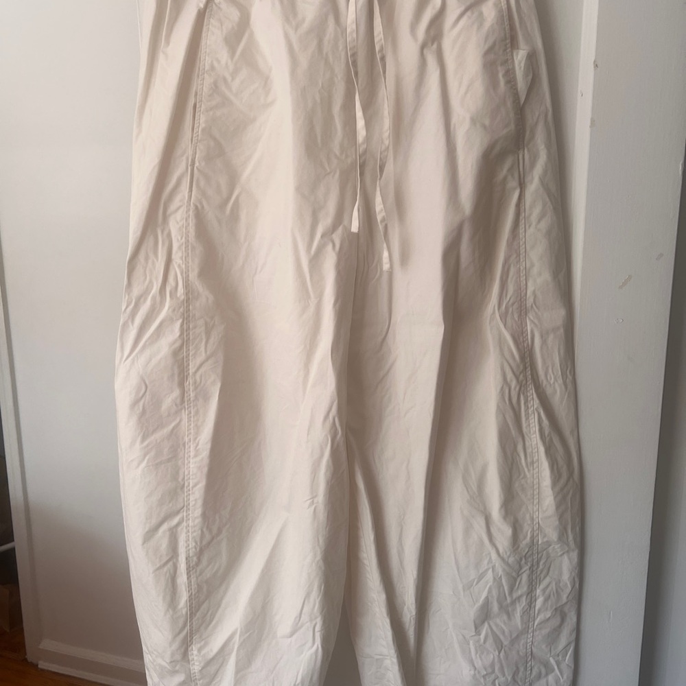 COS Cream barrel pants
